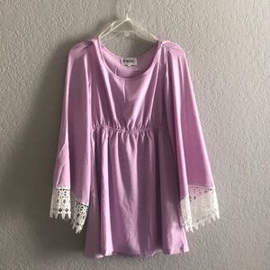 Sabo skirt periwinkle chiffon dress